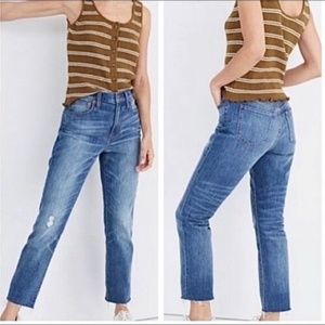 Madewell The High-rise Slim Boyfriend Crop